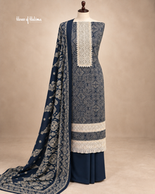 Paisley Embroidered 3-Piece Unstitched Suit