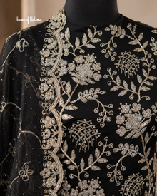 Embroidered Georgette 4 Piece Unstitched Asian Occasionwear Suit