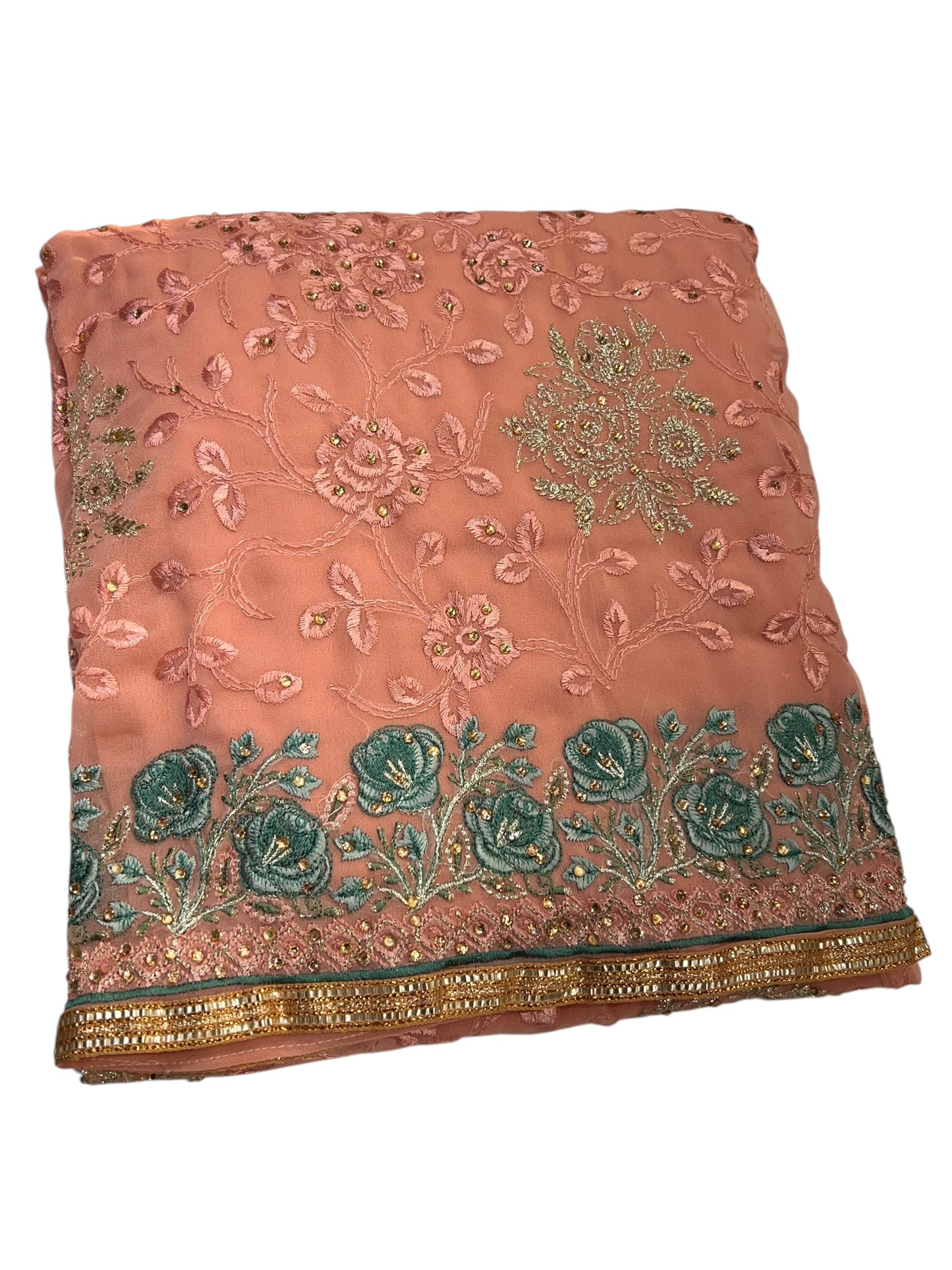 Embroidered georgettes 4pcs