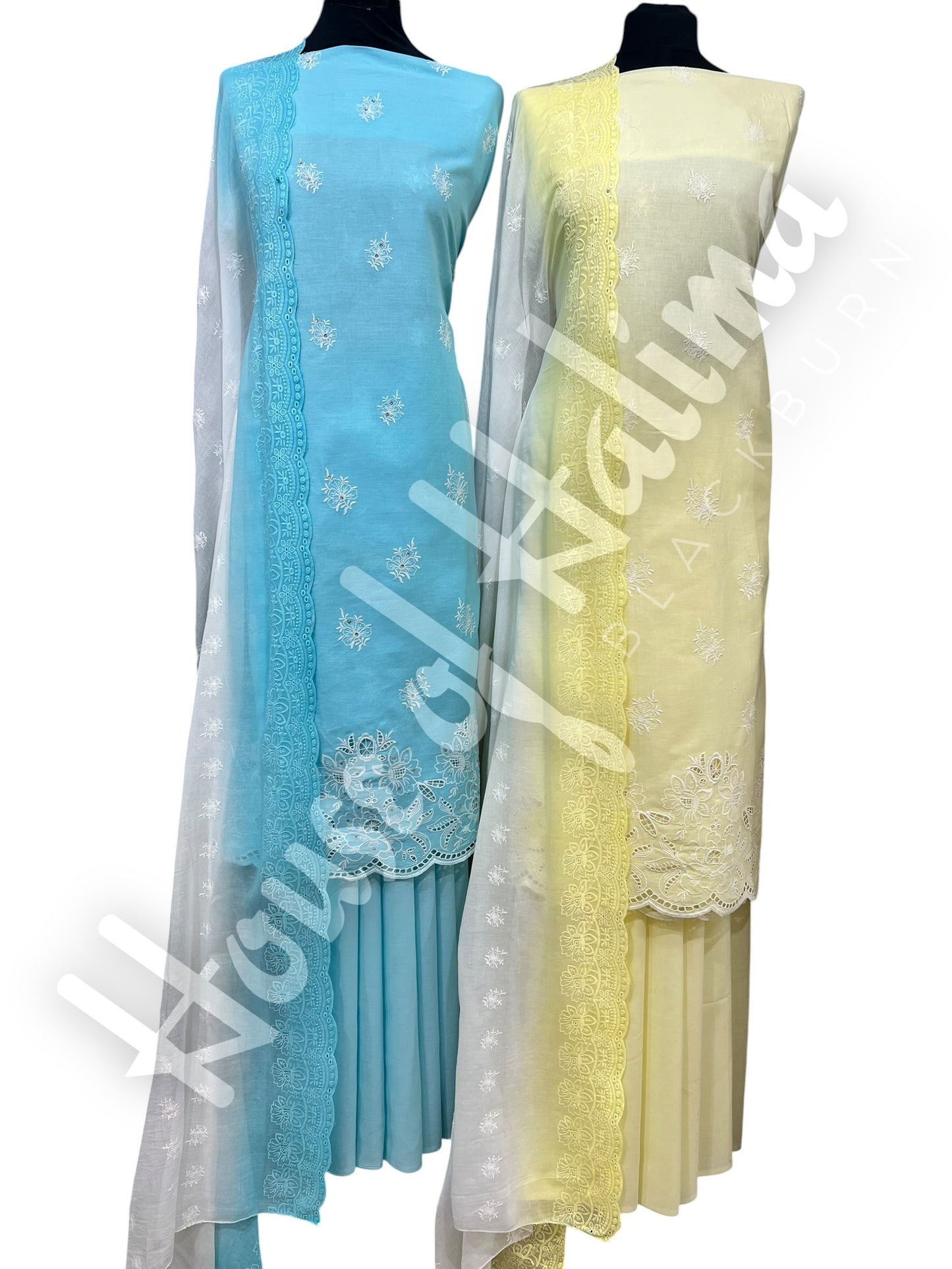 Embroidered cottons 3pcs