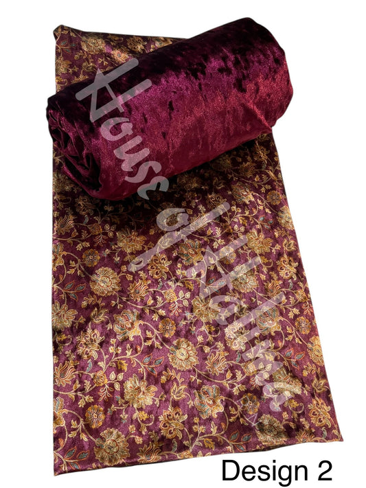 Printed velvet 2pcs (PRV-1)