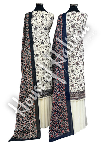 Kashmiri style cotton 3pcs