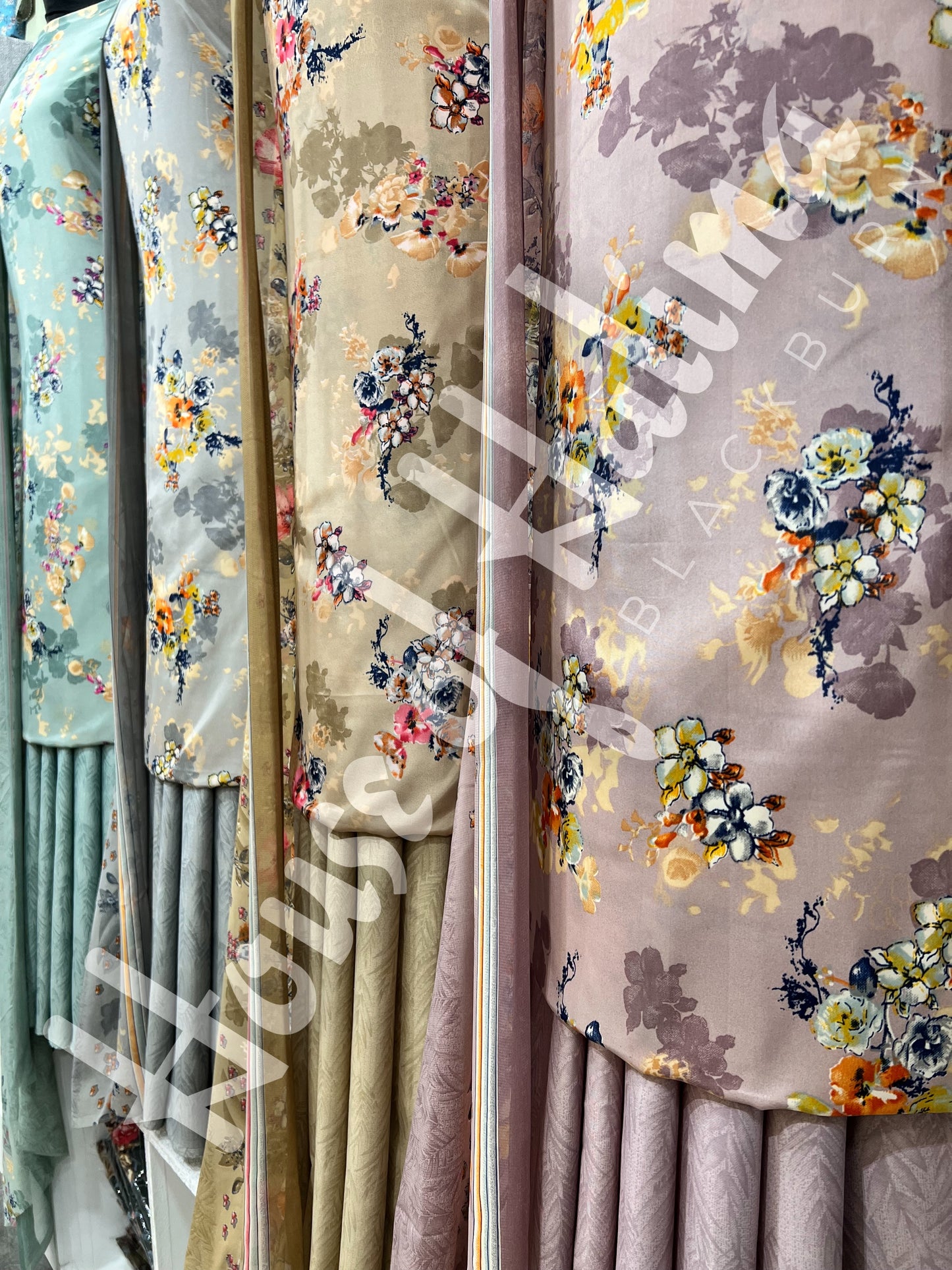 French crepe print 3pcs
