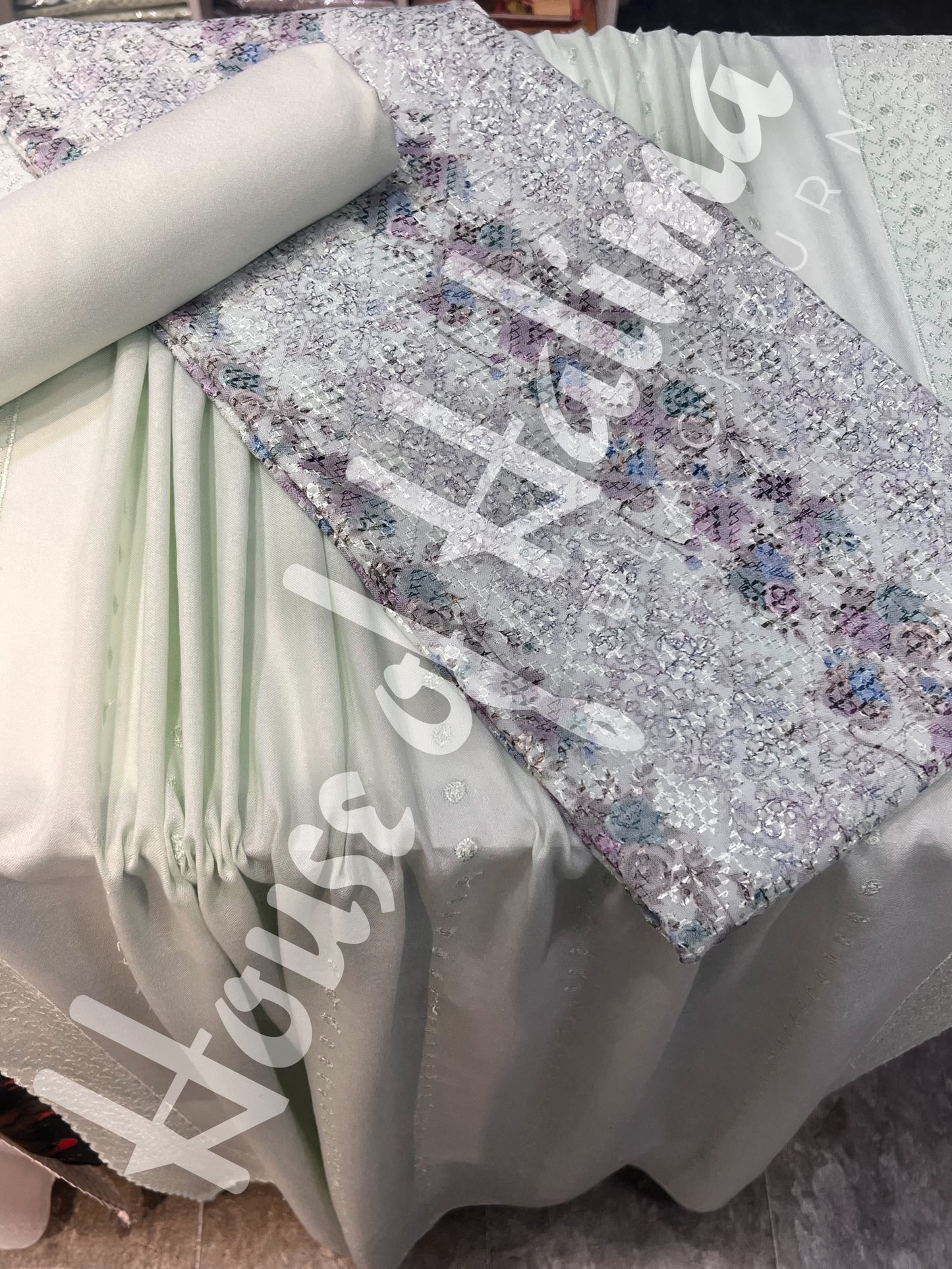 Chikankari pastel alpines 3pcs (D.122)