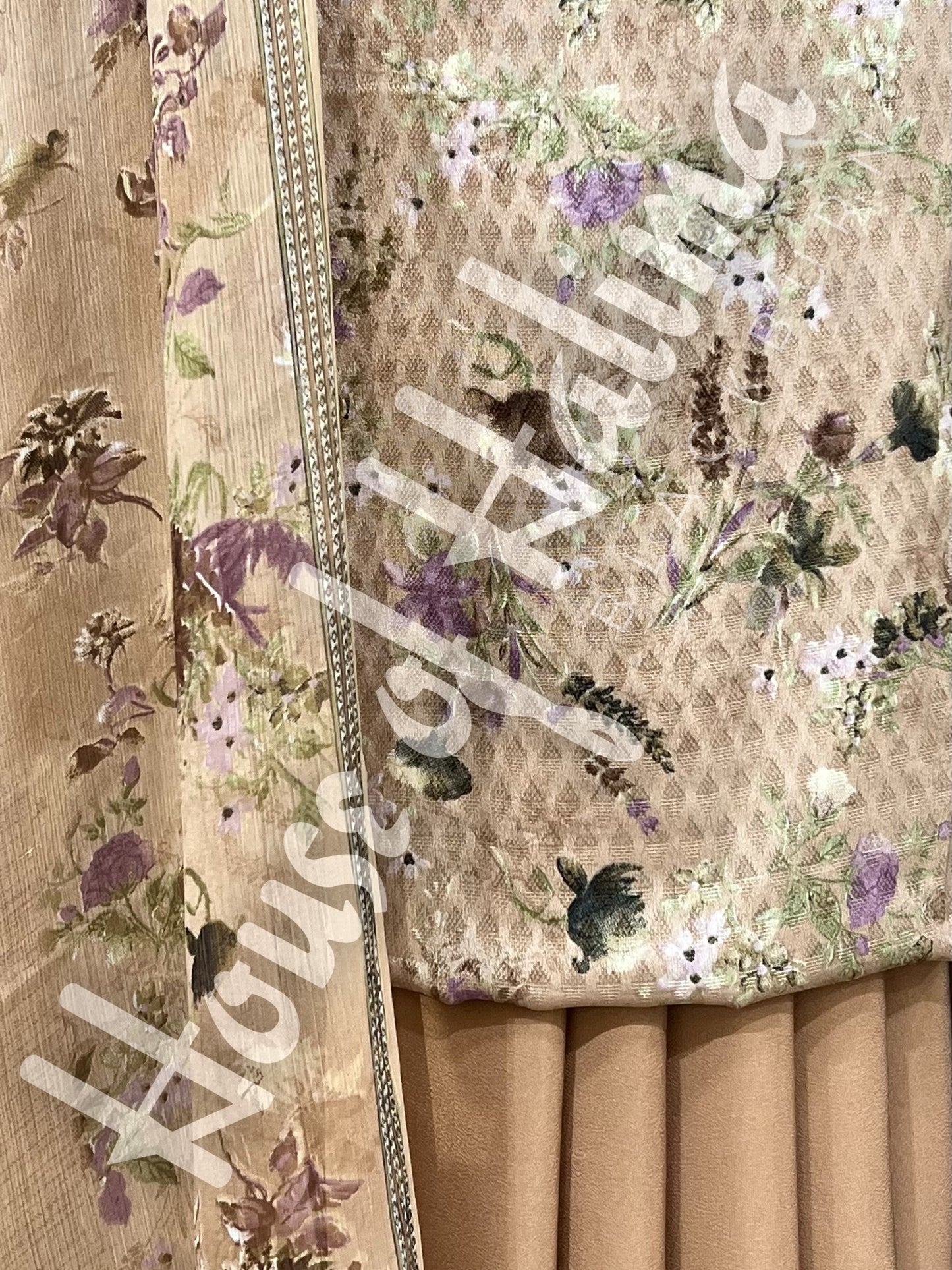 French crepe print 3pcs