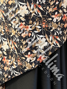 Silky satin print 2pcs