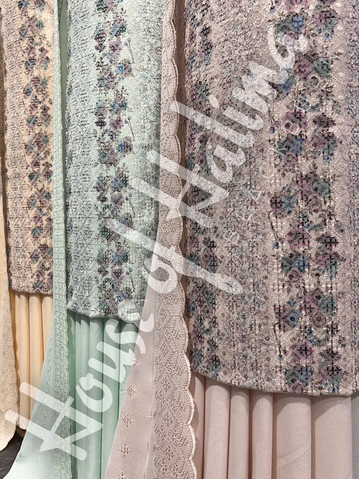 Chikankari pastel alpines 3pcs (D.122)