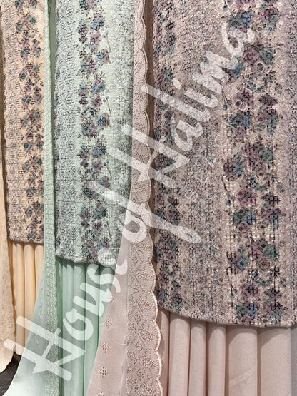 Chikankari pastel alpines 3pcs (D.122)