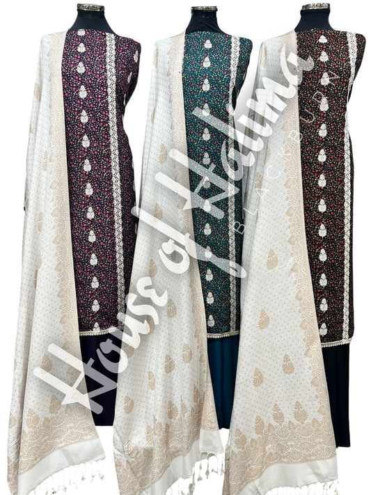 Embroidered alpines 3pcs