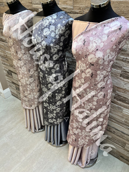 Armani touch satin print 2pcs