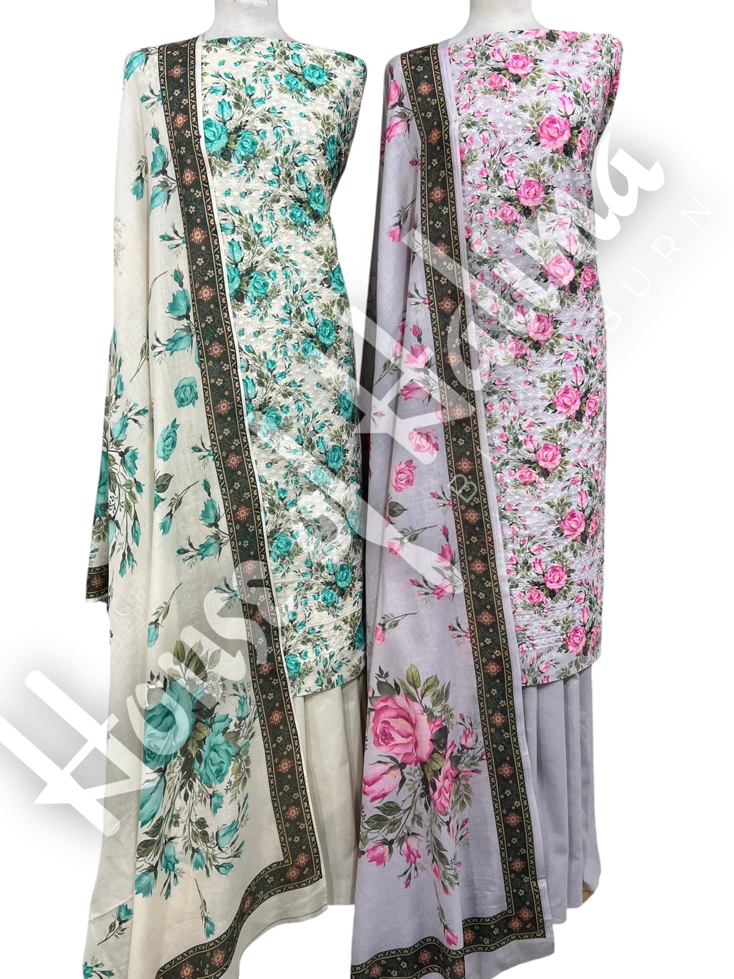Chikankari cottons 3pcs