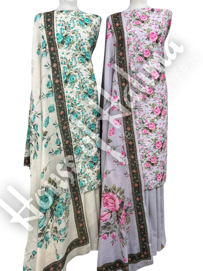 Chikankari cottons 3pcs
