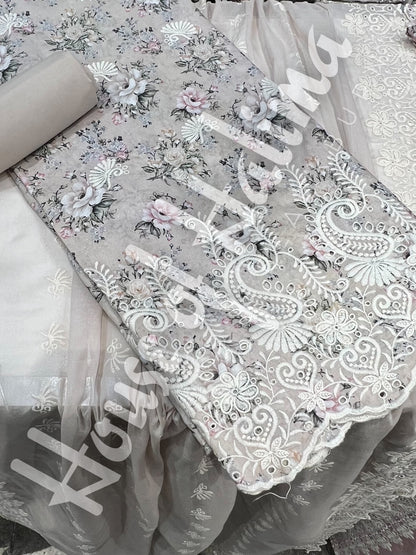 Embroidered cottons 3pcs