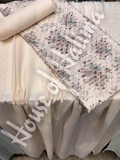 Chikankari pastel alpines 3pcs (D.106)