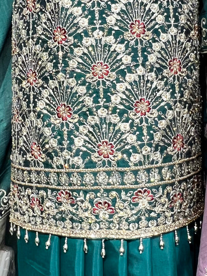 Partywear raw silk 4pcs