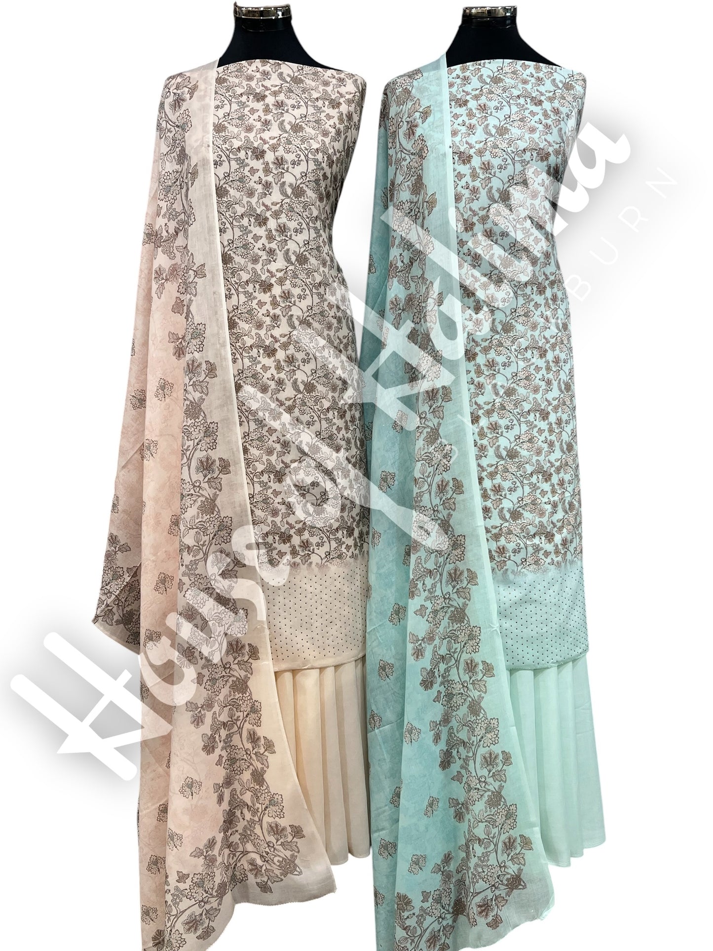 Printed cotton lawn 3pcs