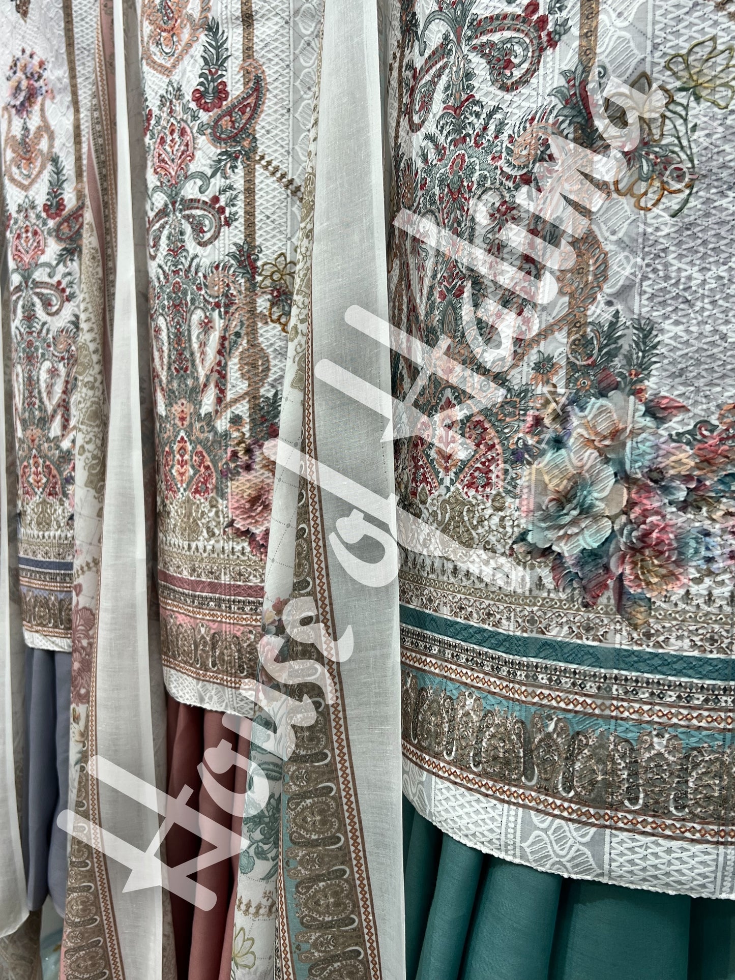Chikankari cottons 3pcs
