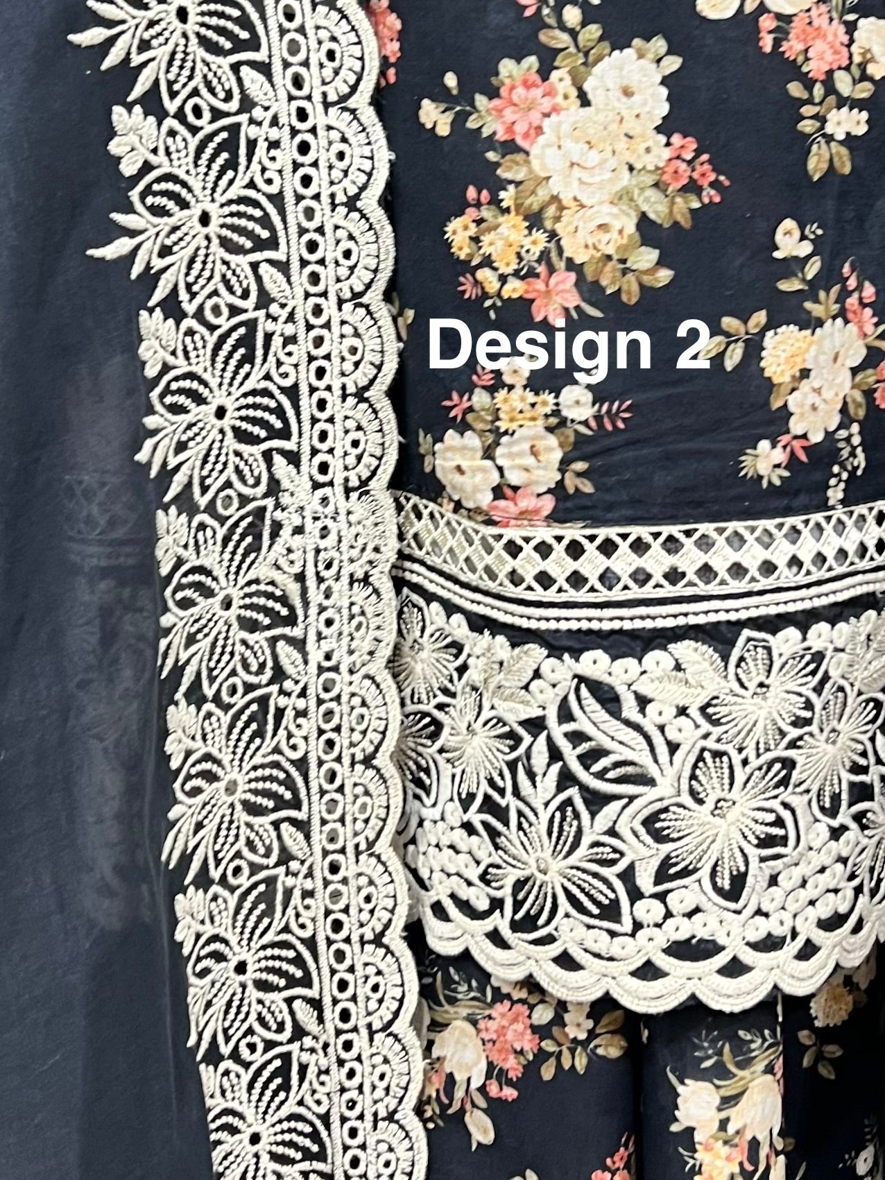 Full print embroidered cottons 3pcs