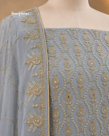 Embellished Georgette 4 Piece Asian Occasionwear Suit