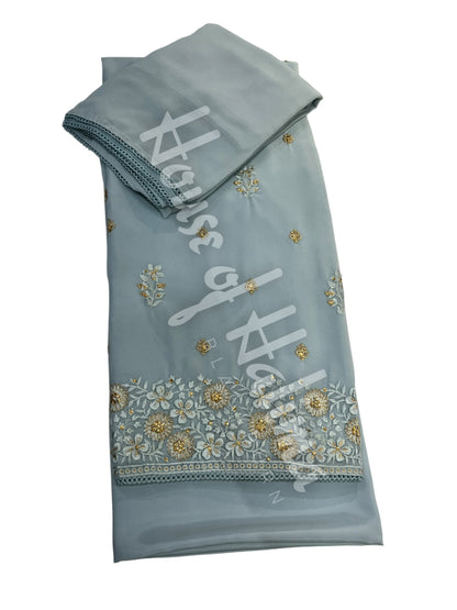 Embroidered georgettes 4pcs (5490)