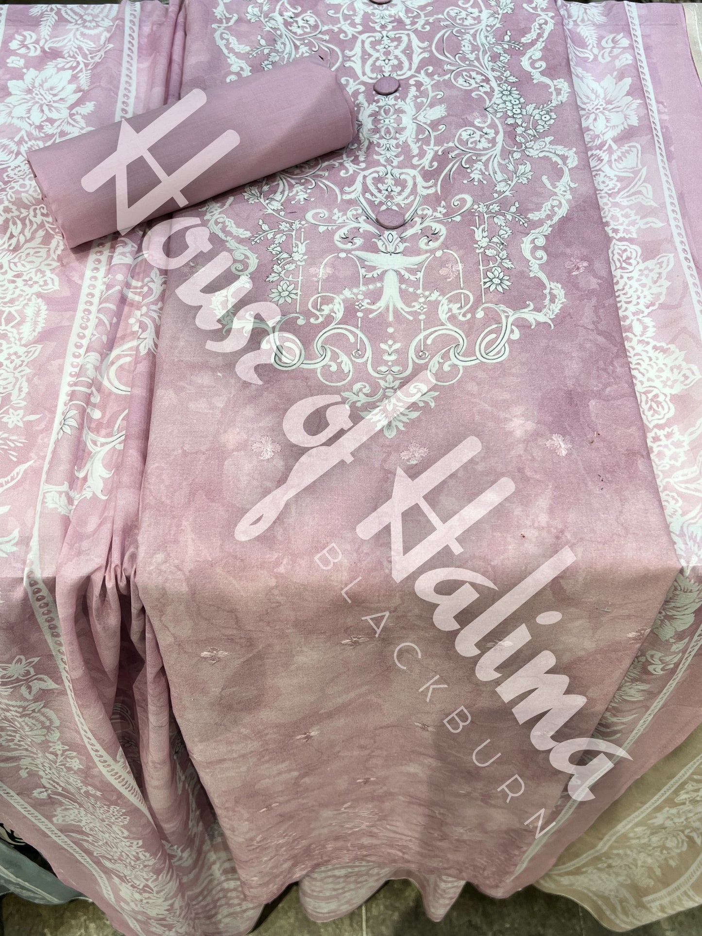 Embroidered cotton 3pcs