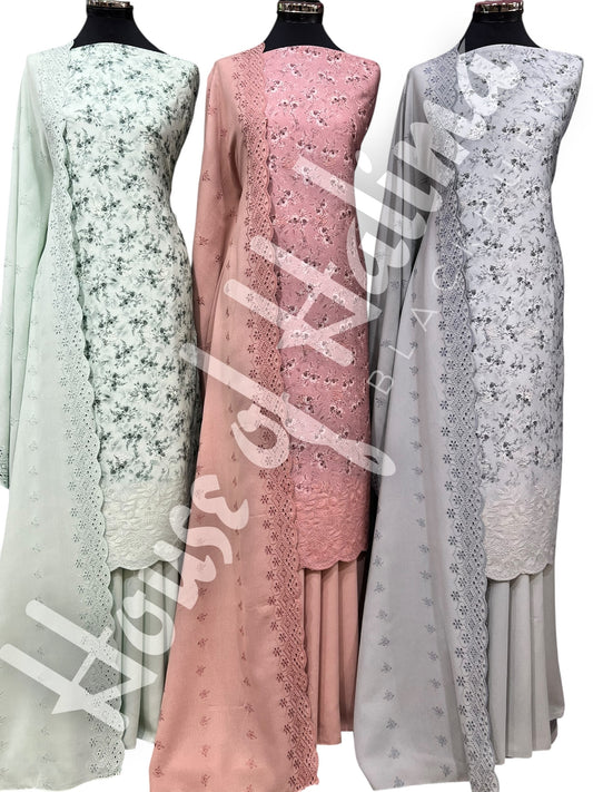 Embroidered alpines 3pcs