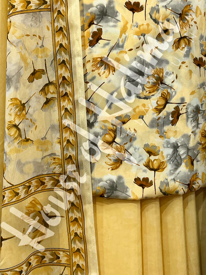 Premium quality french crepe print 3pcs