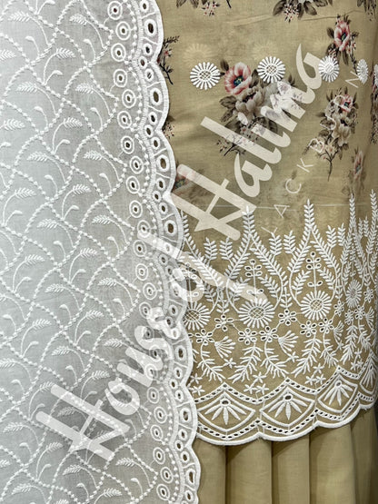 Chikankari cottons 3pcs