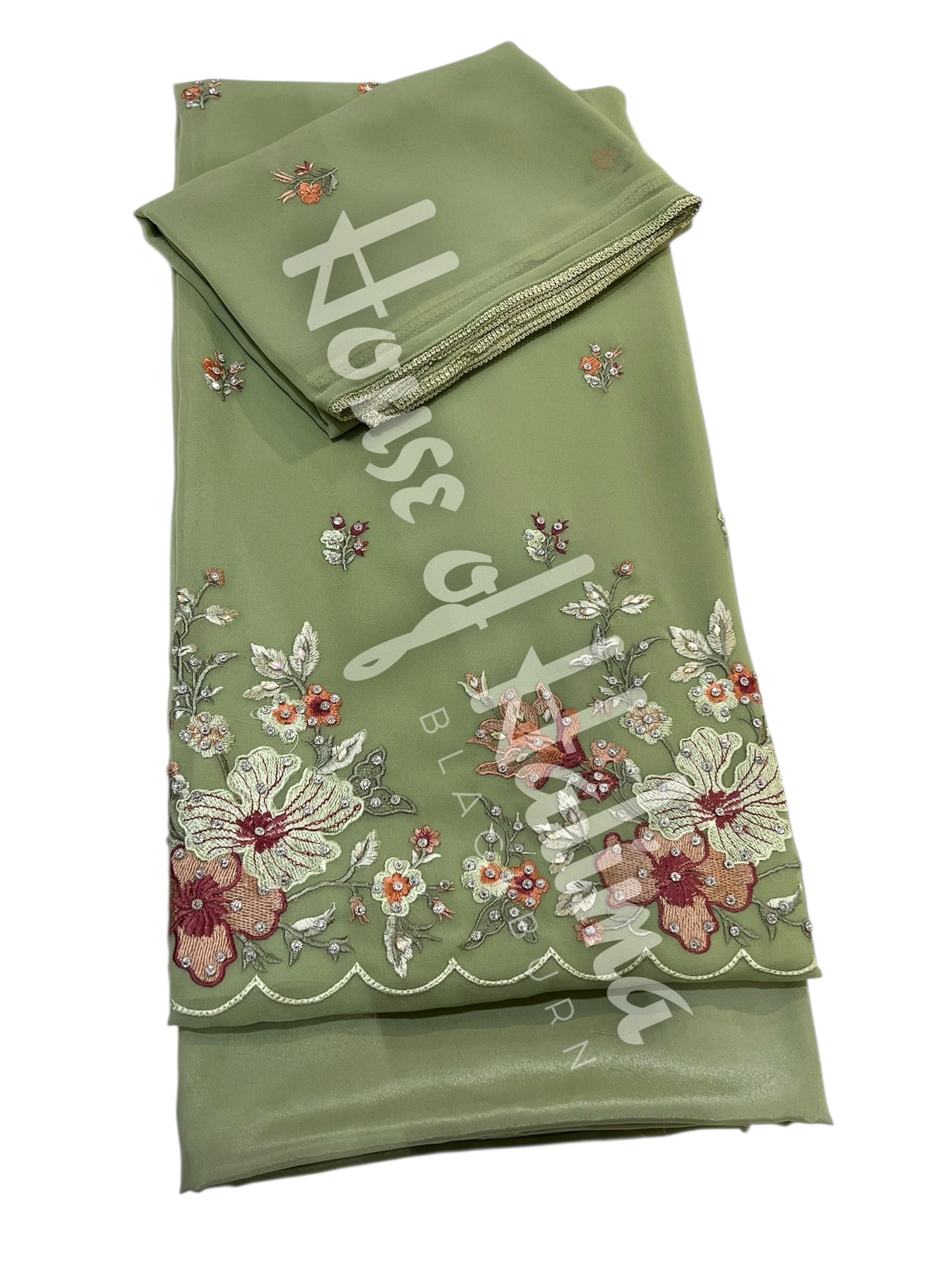 Embroidered georgettes 4pcs (9967)