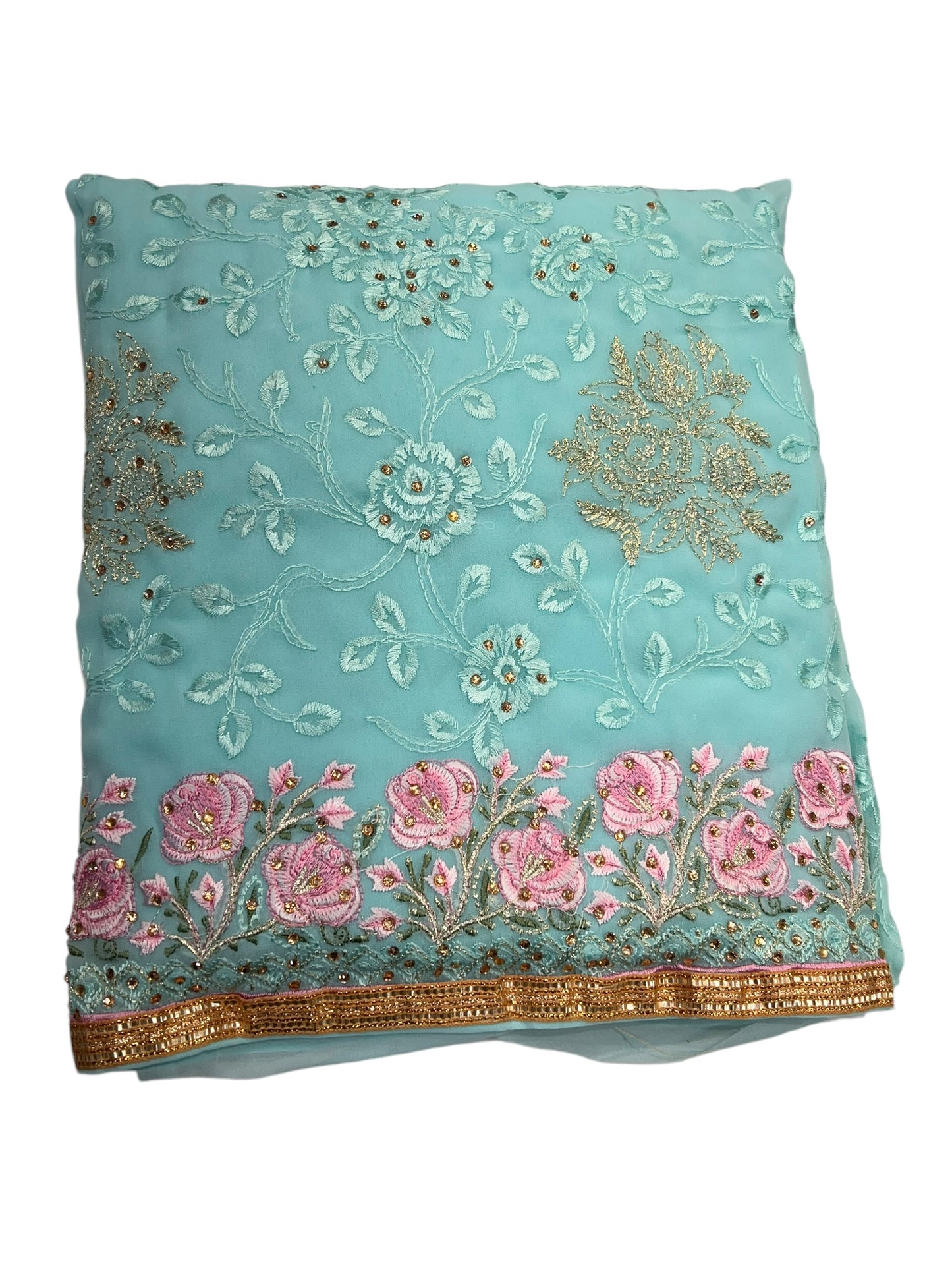 Embroidered georgettes 4pcs