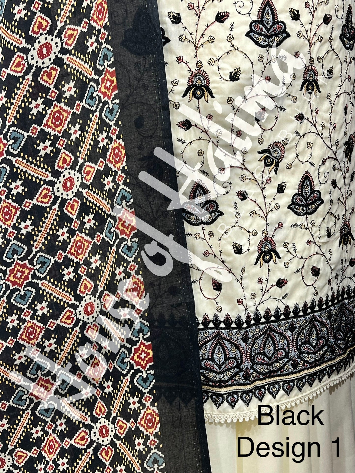 Kashmiri style cotton 3pcs