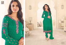 Vishal Plachi Broshia 4 Piece Suit with Embroidered Sleeves and Chiffon Dupatta