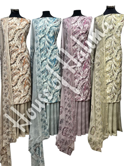 Premium quality french crepe print 3pcs