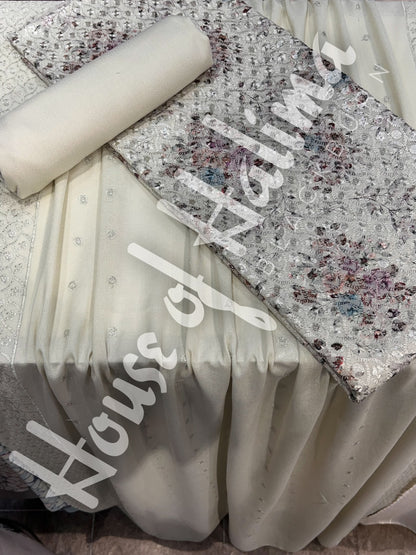 Chikankari pastel alpines 3pcs (D.106)