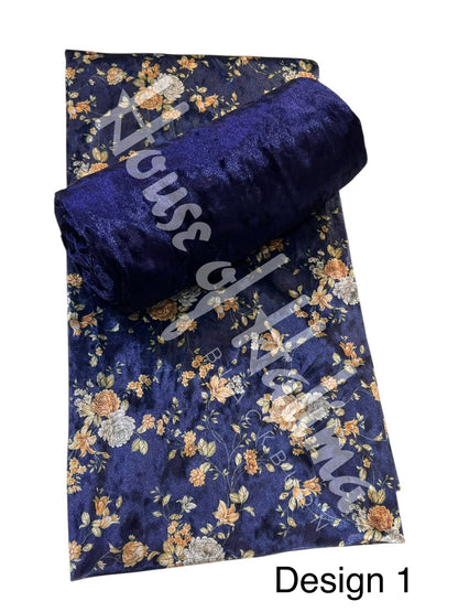 Printed velvet 2pcs (PRV-1)