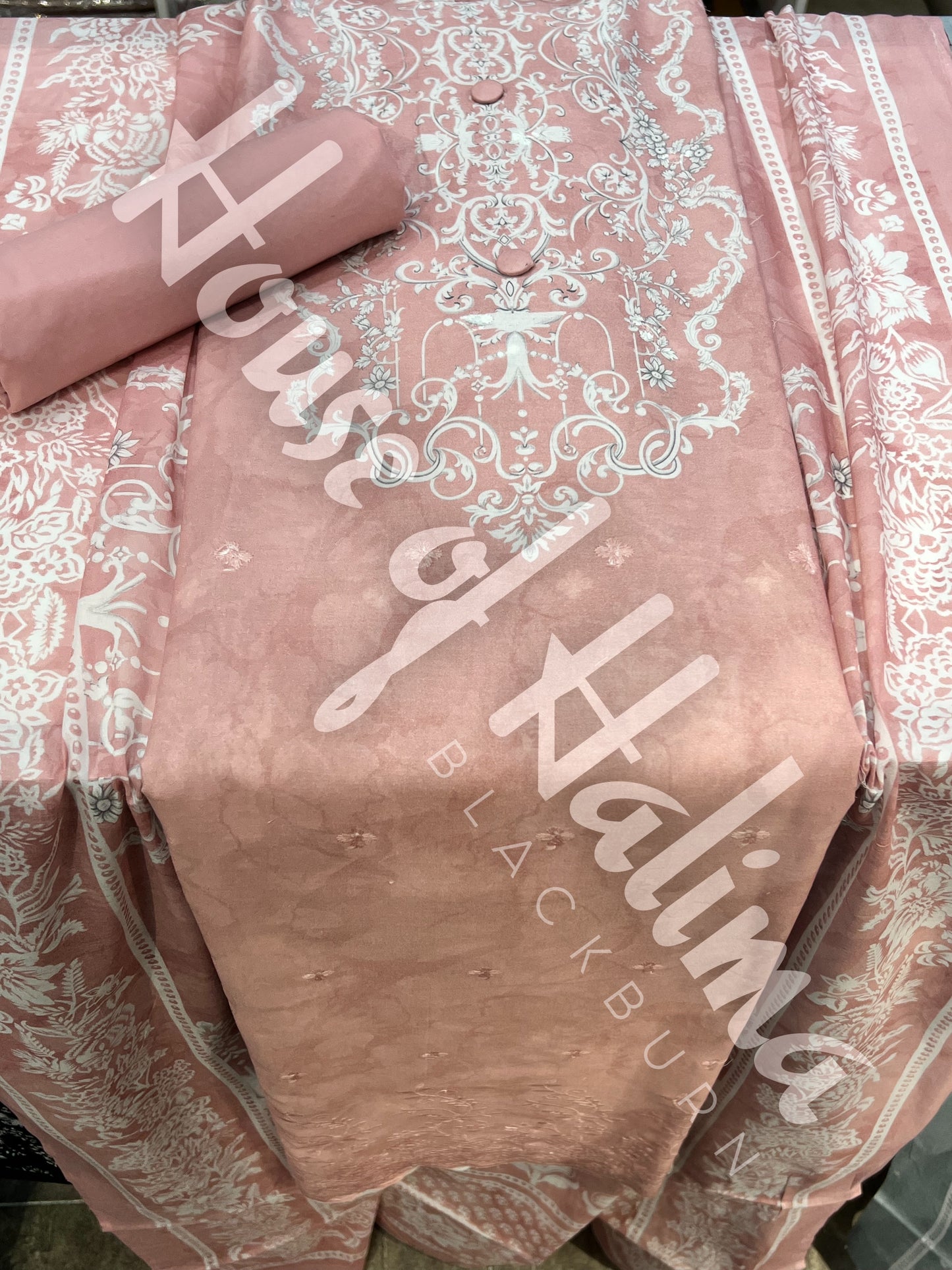 Embroidered cotton 3pcs
