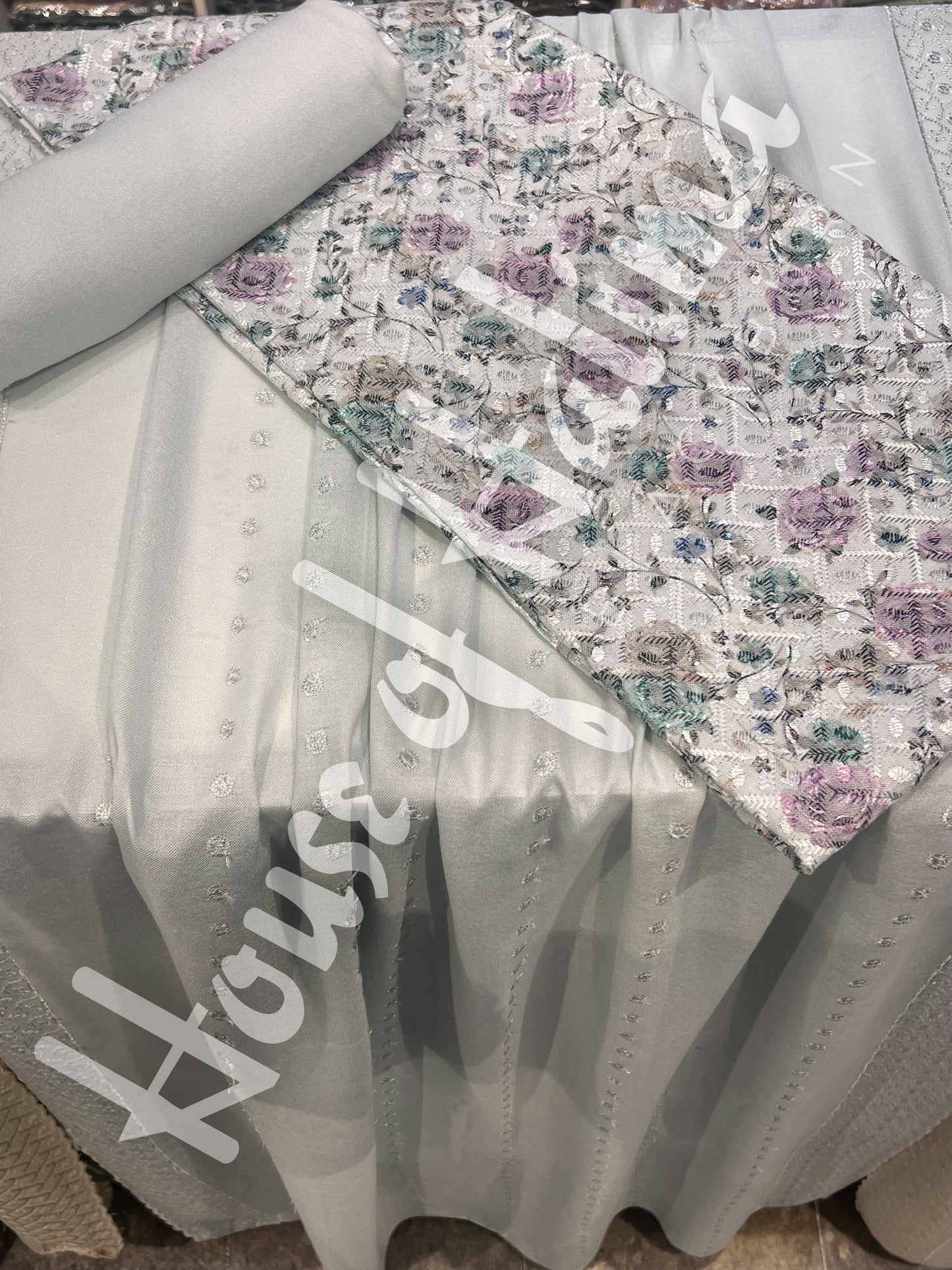 Chikankari pastel alpines 3pcs (D.123)