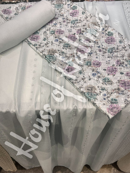 Chikankari pastel alpines 3pcs (D.123)