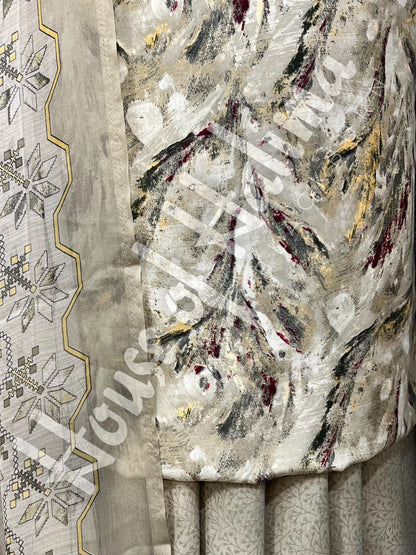 Premium quality french crepe print 3pcs