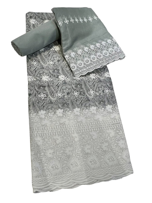 Embroidered cottons 3pcs