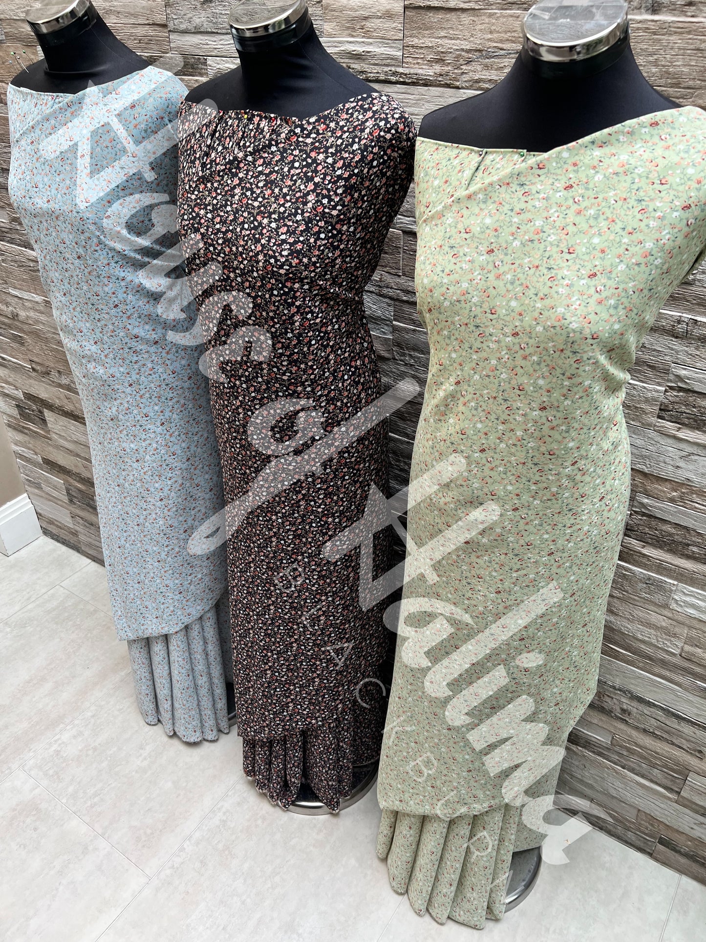 Indonesian georgette print 2pcs