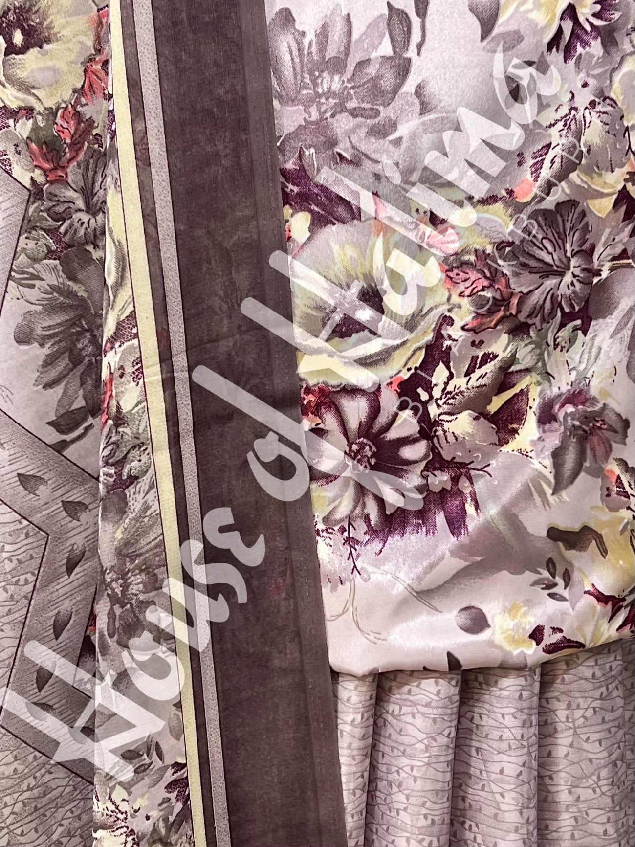 French crepe print 3pcs