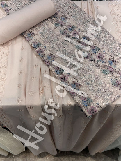 Chikankari pastel alpines 3pcs (D.122)