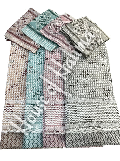Embroidered cotton lawn 3pcs