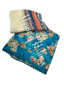 Floral viscose 3pcs