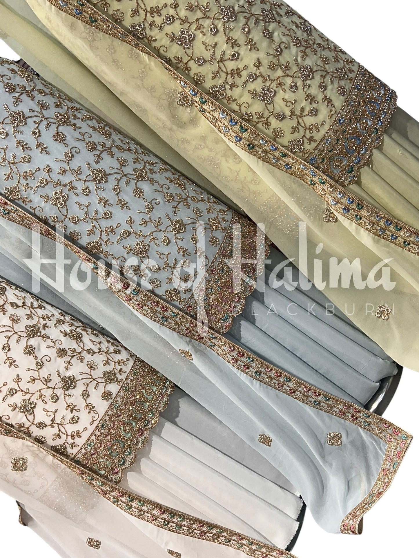 Partywear georgettes 4pcs
