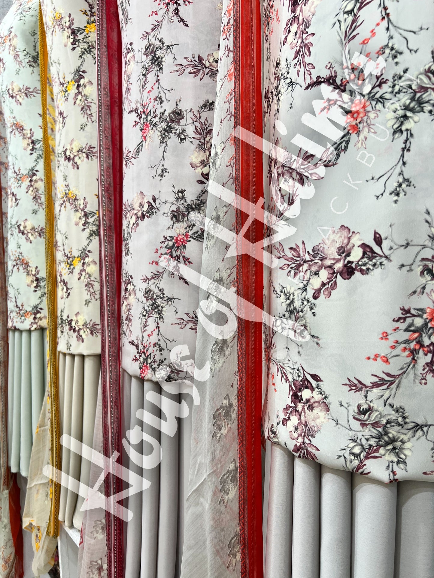French crepe print 3pcs