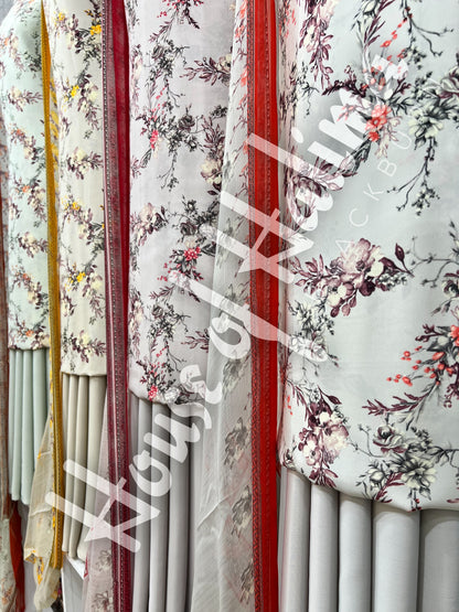 French crepe print 3pcs