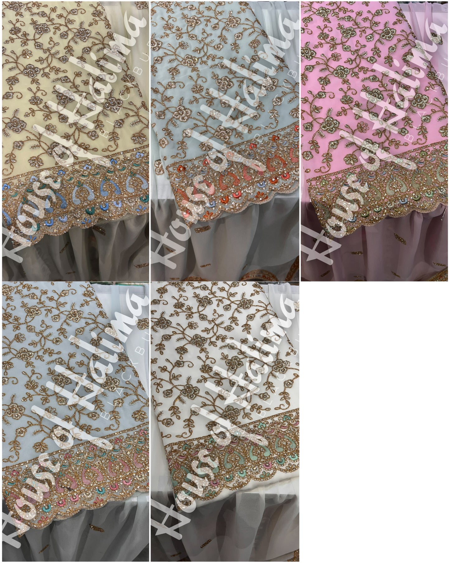 Partywear georgettes 4pcs