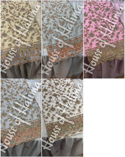 Partywear georgettes 4pcs